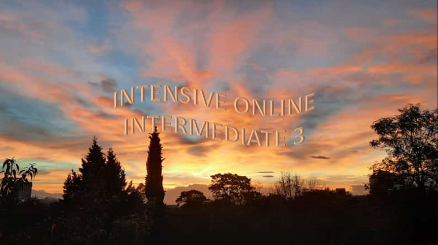 INGLÉS INTENSIVO ONLINE INTERMEDIO 3